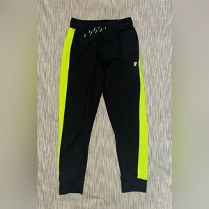 ROCKETS OF AWESOME Kids Black and Neon Yellow Joggers